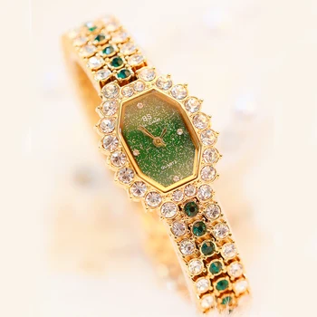 Watches Womens 2020 Top Luxury Brand Small Dress Diamond Watch Women Bracelet Rhinestone Wristwatch Women Montre Femme  2