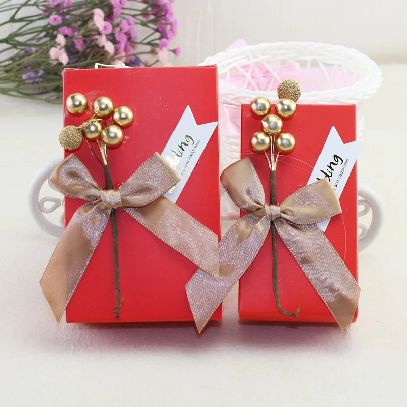 3Pcs/Bag Flower Lollipop Decorations Cardboard Creative Small Red Flower  Wrapping Paper Gift Wedding Birthday Candy Packaging Kids Favor