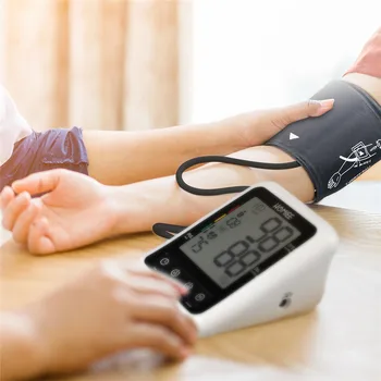 

Electronic Sphygmomanometer Digital Upper Arm Blood Pressure Monitor Tester Pulse Measurement Tool Portable LCD Display