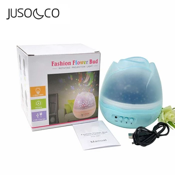 

JUSOCCO Star Master Rotating Night Light Star Projector Baby Kids Sleep Romantic Led Spin Starry Sky Battery USB Lamp Lighting