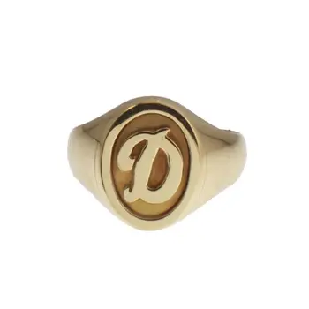 

Gold Seal yellow with initial engraved to relief