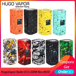 Оригинальные электронные сигареты Hugo Vapor Rader ECO 200 Вт коробка мод легкий вес электронная сигарета мод на Двойной 18650 vs Thro Pro Vape мод