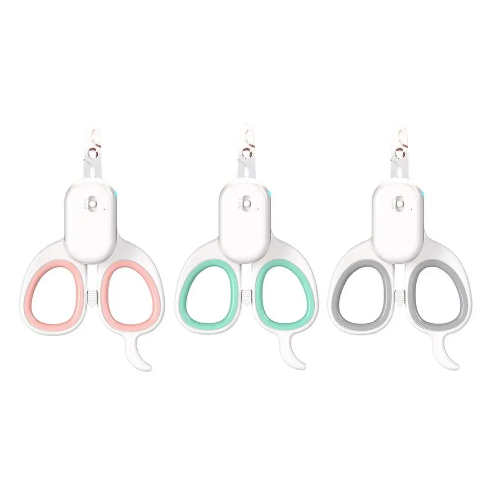 Pet Cat Nail Clippers Effortless Pet Nail Clipper Dog Cat Beauty Scissor With LED Light Usb Interface 6