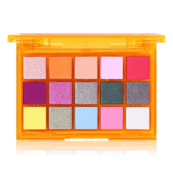 

Party Eyeshadow Pallete Neon Makeup Palette 15 Shimmer Glitter Matte Shades Matellic Nude Blendable Pigment Powder NEW
