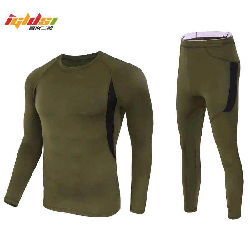 Günstig Männer Thermische Winter Fleece Taktische Unterwäsche Uniformen Military Armee Polartec Kompression Unterwäsche Kleidung Leichte Sets