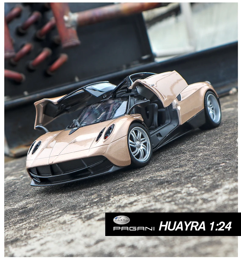 Welly 1: 24 модель Pagani Flower Ya модель спортивного автомобиля Оригинальная Заводская модель из сплава Маленькая Паровая модель эффективная готовая Pr