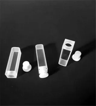 

Free shipping 10mm path length optical quartz cell with teflon stopper