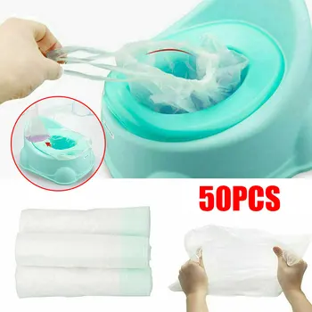 

Toilet Bag Storage Children's 50pcs Toilet Cleaning Bag Baby Small Toilet Special Garbage Bag Disposable Replacement Bag