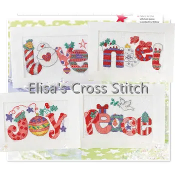 

CD225 14ct DIY Greeting Card Art Popular Full Set CrossStitch Greeting Card Birthday Christmas Gift Beauty New Joy Love
