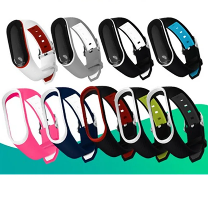 Новый ремешок для Mi Band 3 аксессуары спортивный браслет Xiaomi на запястье умный