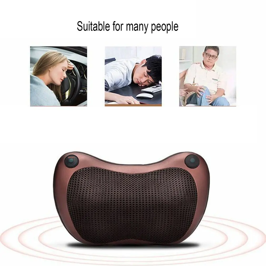 Quente! Cabeça Pescoço Massageador Carro Casa Cervical Shiatsu Massagem Volta Cintura Corpo Elétrico Multifuncional Travesseiro Almofada 8 multifuncional massagem travesseiro almofada