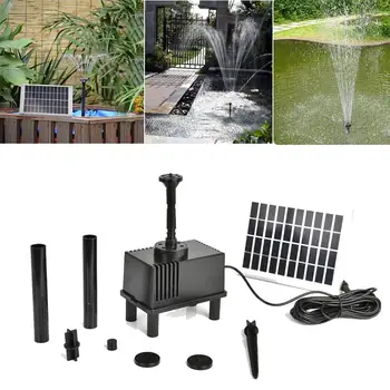 

1.8W Solar Water Pump Standing Floating Submersible Water Fountain for Pond Pool Aquarium Fountains Spout Garden Patio