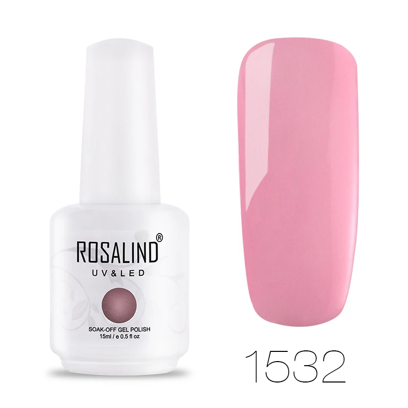 RH1532 ROSALIND 15 мл Гель-лак для ногтей Блестящий неоновый Гель-лак белый замачиваемый Маникюр УФ светодиодный Лампа для дизайна ногтей Гель-лаки - Цвет: RH1532