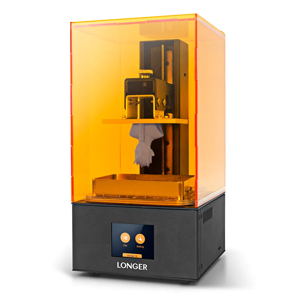 

Longer Orange 10 LCD Resin 3D Printer Metal Body Matrix LED Printing Temperature Warning Fast Cooling Resin Printer 3d Drucker