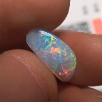 

A1227 Australia Origin 1.395ct Natural Crystal Opals Loose Gemstones Loose Beads for Jewelry Making for Rings Pendants Making