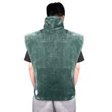 

Electric Heating Shawl Flannel Shoulder Neck Back Wrap Heat Therapy Heater Winte Warm Removable Washable Concealed Fixed Buckle