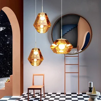 

Modern LED Diamond Pendant Lights Lighting Art Light Living Room Restaurant Bedroom Indoor Decor LED Hanging Lamp Light Fixtures