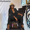 Ronikash Women Business Suit Casual Two Piece Set Corset Suit Coat Pencail Pants Business Office Outfits Matching Sets 5