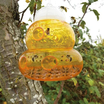 

Garden Bee Trap Wasp Trap Fly Flies Insect Bug Honey Pots Hanging Honey Pot Trap Catcher Killer No Wasp Catcher