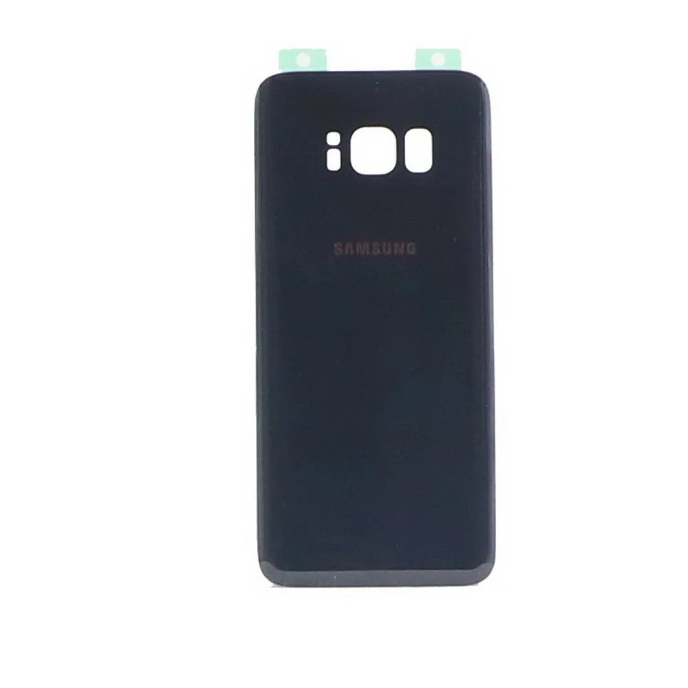 Для samsung Galaxy S8 S8Plus G950 SM-G950F G950FD G955 SM-G955F G955FD задний стеклянный чехол для samsung S8 - Цвет: S8 Plus black