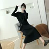 Autumn Women Bodycon Dress Fashion Sweater Long Dresses Winter Long Sleeve Women Knitted Maxi Dress Plus Size ► Photo 3/6