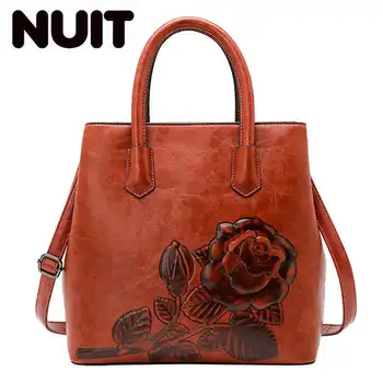

2020 Women Handbag Rose Print Lady Tote Bag Leather Large Capacity Ladies Shoulder Bag Luxury Handbags Messenger Bags Designer
