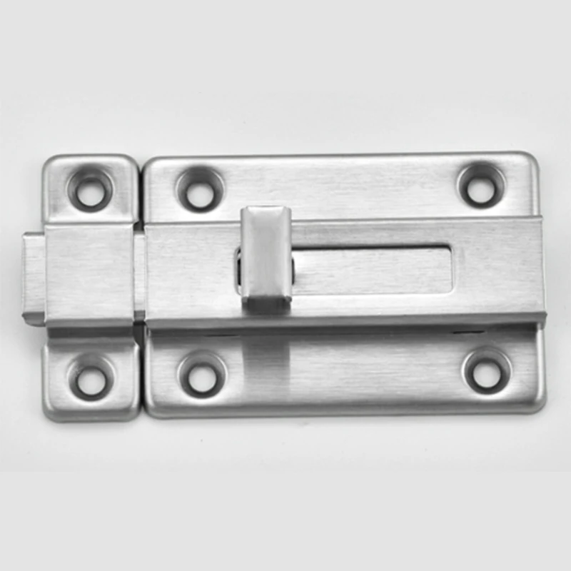 10Pcs 3 Inch Door Lock Slide Bolt Stainless Steel Door Latch Bolt Hasp Latch Lock Bathroom Toilet Bedroom Door Buckle Hardware P