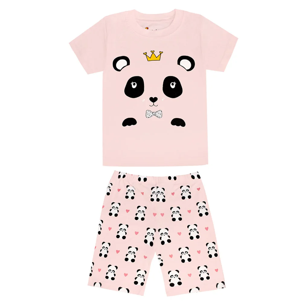 Детские пижамы летняя футболка с короткими рукавами+ шорты, спортивный комплект, детские пижамы, пижамы для мальчиков и девочек, пижамы для малышей, одежда для сна - Цвет: CG06