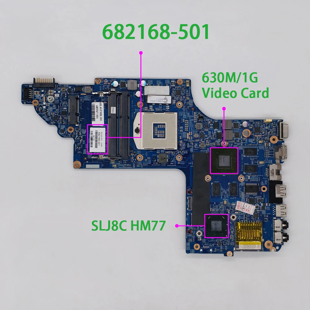 682168-501 682168-601 630M/1G для струйного принтера HP Pavilion DV6 серии DV6T-7000 Материнская плата