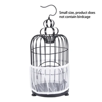

Receptor Seed Guard Nylon Mesh Bird Parrot Cover Soft Easy Cleaning Nylon Airy Fabric Mesh Bird Cage Cover Seed Catcher Guard