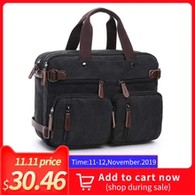 Мужской холщовый винтажный Повседневный портфель, мужская деловая сумка через плечо, мужская сумка для ноутбука, мужская сумка через плечо, дорожная сумка