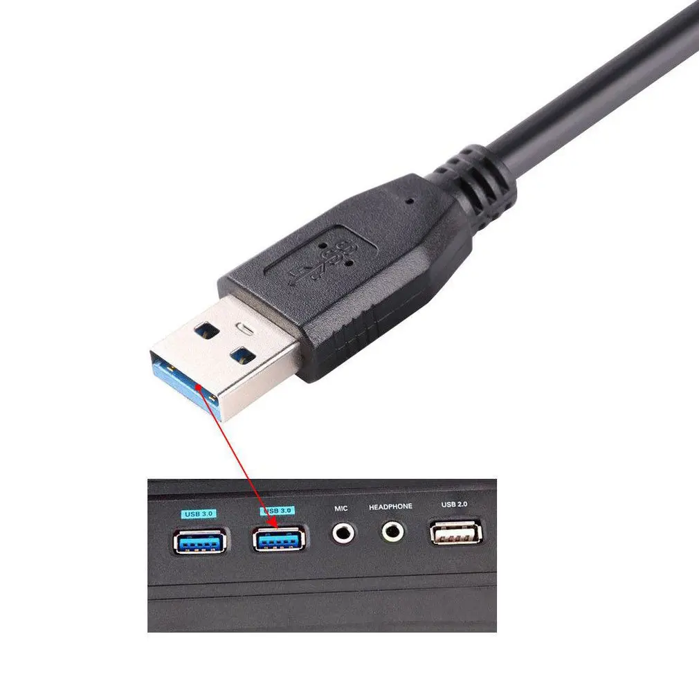 1 шт. высокоскоростной Micro USB3.0 кабель USB3.0 Тип A к Micro B шнур для samsung S5 жесткий диск черный
