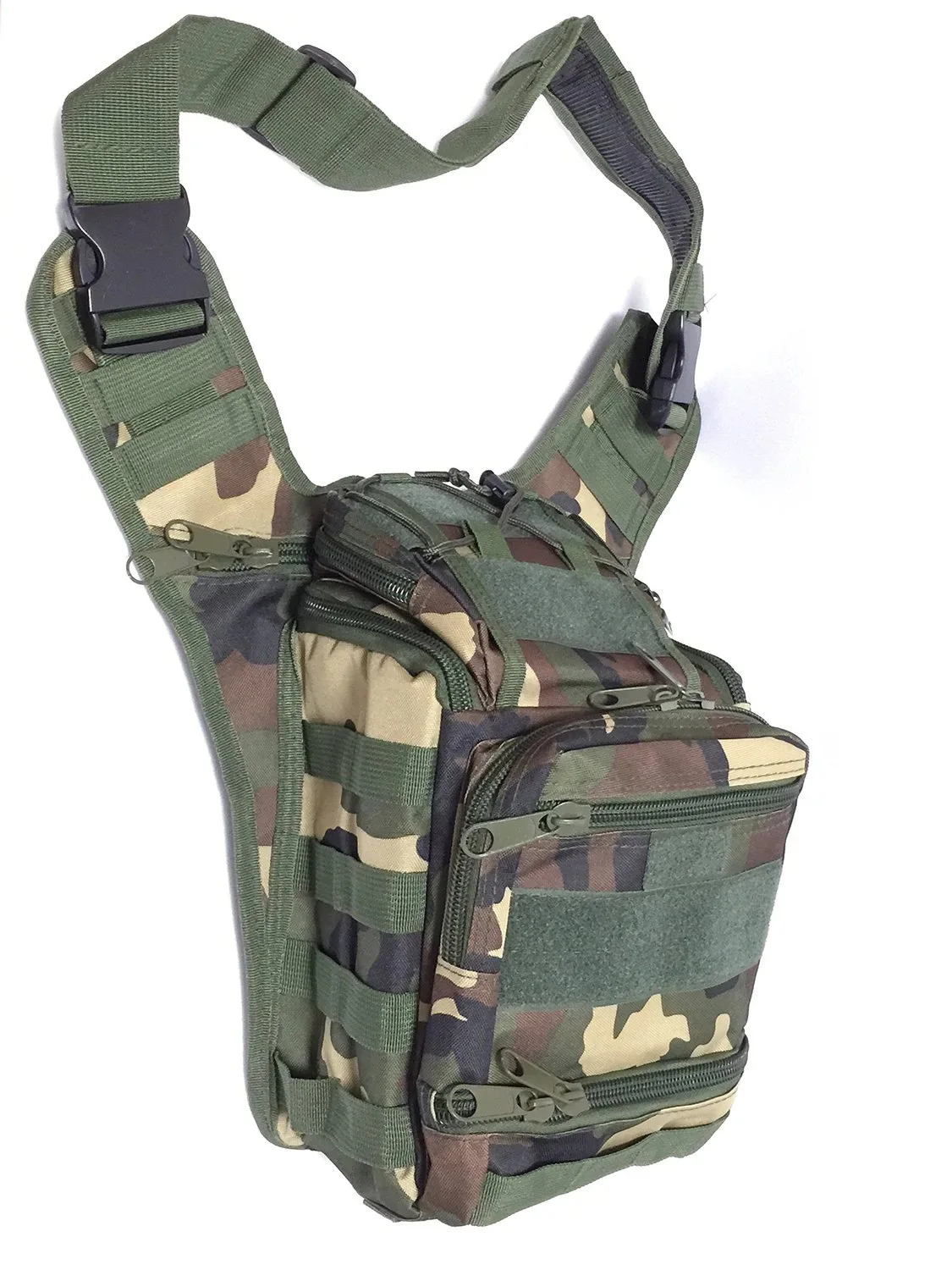 Открытый тактический наплечный Рюкзак Molle военная сумка мужская водонепроницаемая армейская походная сумка-мессенджер на плечо - Цвет: Jungle camo