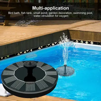 

2020 Newest Automatic Start Solar Fountain Pump Waterproof Floating Solar Panel Water Pump Kit For Pond Pool Garden Decoration