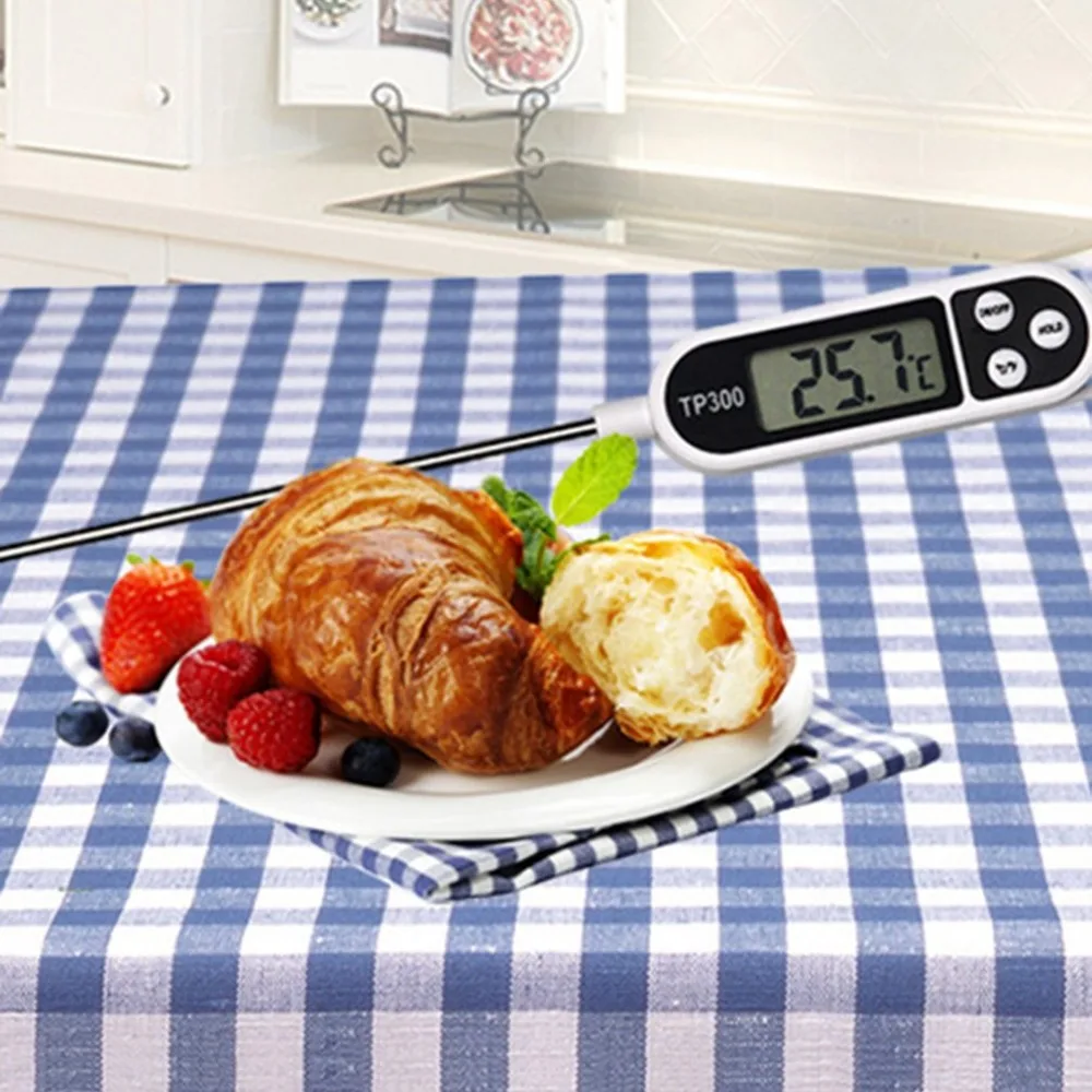 ЖК-дисплей, термометр для мяса, кухонный цифровой кухонный зонд, термометр для приготовления пищи, электронный термометр для барбекю, инструменты для приготовления пищи