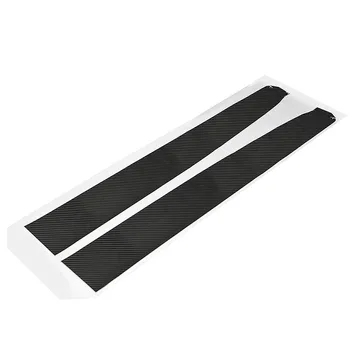 

2Pcs Inner Dashboard Carbon Fiber Vinyl Wrap Stickers Decals For Tesla Model 3