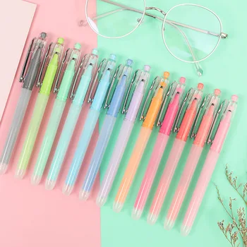 

12-color Color Set Gel Pen Quick-drying Student Test with Black Red Blue Green and Purple Water-based Pen Hand Account Pen Set