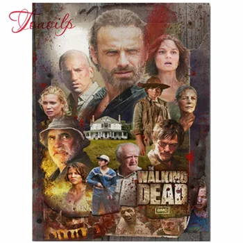 

Handicrafts DIY 5D Full Square/Round Diamond Embroidery The Walking Dead Diamond Painting Cross Stitch Mosaic Picture Decoration