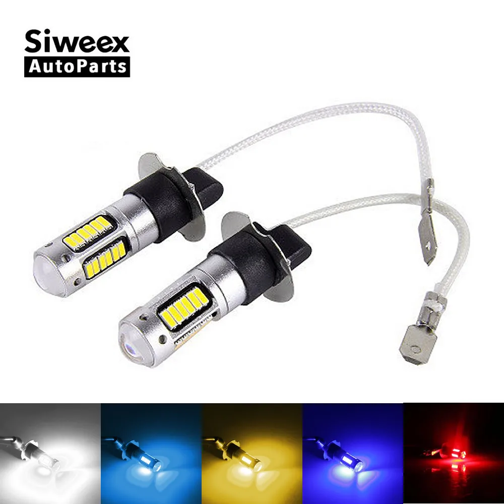 Светодиодные противотуманные фары высокой мощности H3 H1 W5W T10 4014 чипов 30 SMD 2