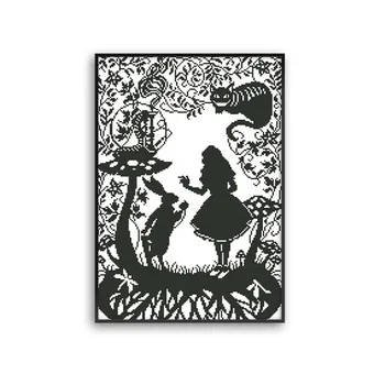

42x56cm 11CT 3 Strands Printing Cross Stitch Kit DIY Decorative Cross-stitch Embroidery Kit(without Frame)-Fairytale World Paint