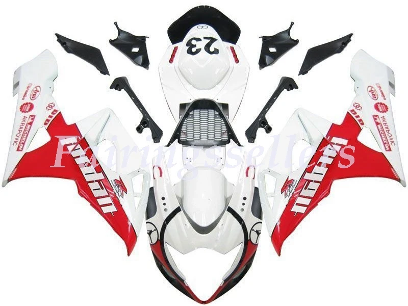 GSXR 1000 White & Red Jordan (2005-2006)