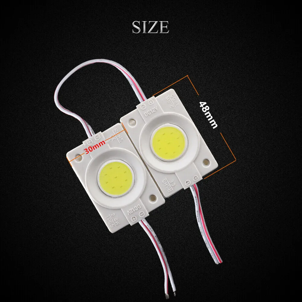 LED Module 12V COB Advertisement Design Signage Backlit Waterproof IP65 White Red Green Blue Yellow Pink Ad Sign Light 10 Pieces led light led modules led module