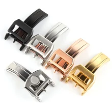 18 мм качественная складная застежка из нержавеющей стали 316L для IWC Mark 18 большой пилот португальский кожаный ремешок резиновый браслет 18 мм качественная складная застежка из нержавеющей стали 316L для IWC Mark 18 большой пилот португальский кожаный ремешок резиновый браслет