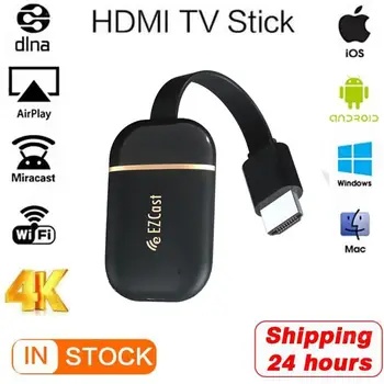 

2.4G 5G 4K Wireless HDMI Android tv stick Miracast Airplay DLNA Wifi Display Receiver HDTV Dongle mirror Screen Media streamer
