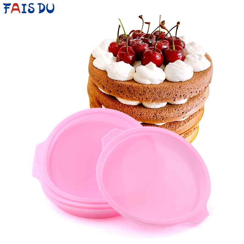 4/6/8 zoll Runde Silikon Pastell Schicht Kuchen Form Silikon Mousse Form Runde Backen Werkzeuge Für Kuchen Kochen Formen