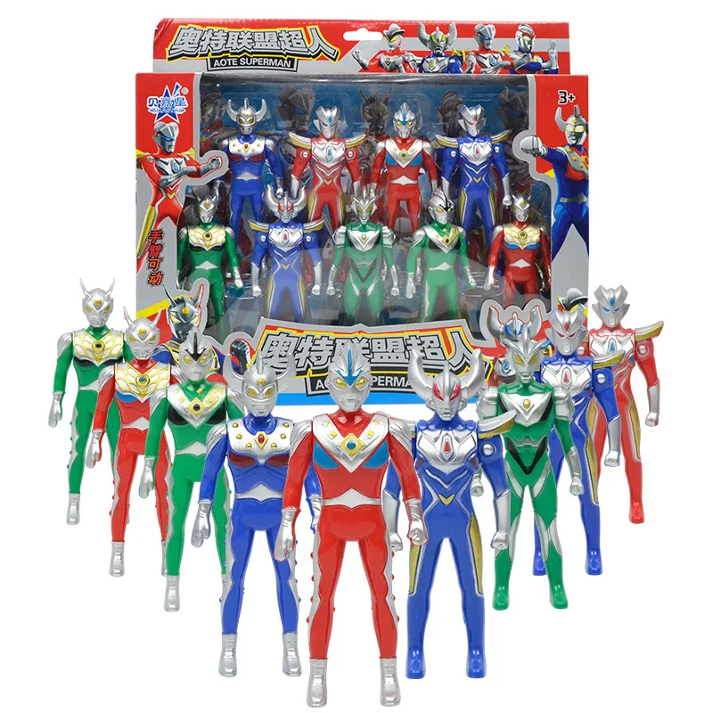 

Ott Union Superman Children Model Toy 9 of Universe Superman Hero Set Boy Anime Toy