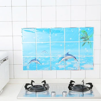 

Wholesale Self-Adhesive Tile Stickers High Temperature Kitchen Oil-Proof Stickers Anti-oil Gas Stove Ceramic Tile Wall Stickers