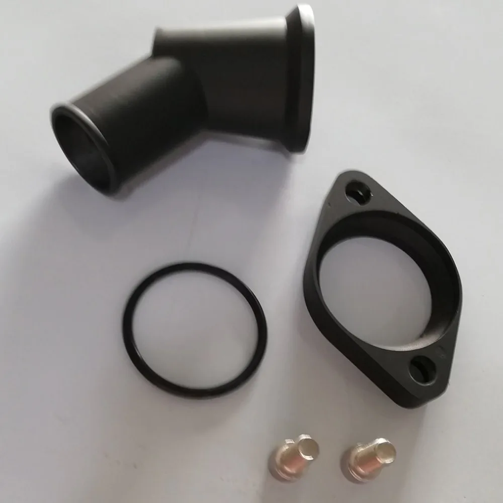 for SBC BBC for Black Aluminum 45 Swivel Water Neck For SB BB for Chevy 327 350 454 396 High Performance Perfect Fit