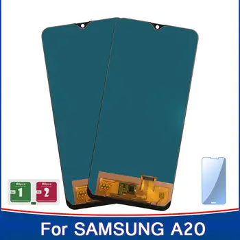 

2PCS 6.4'' LCD A20 Display For High TFT Samsung A20 A205 /DS A205F A205FD A205A LCD Touch Screen Sensor Panel Replacement