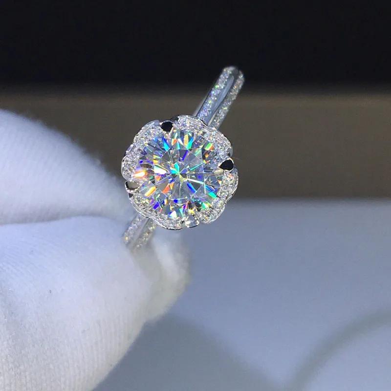 Женские блестящие кольца mengii Bague циркониевые под серебро класса ААА лучшие